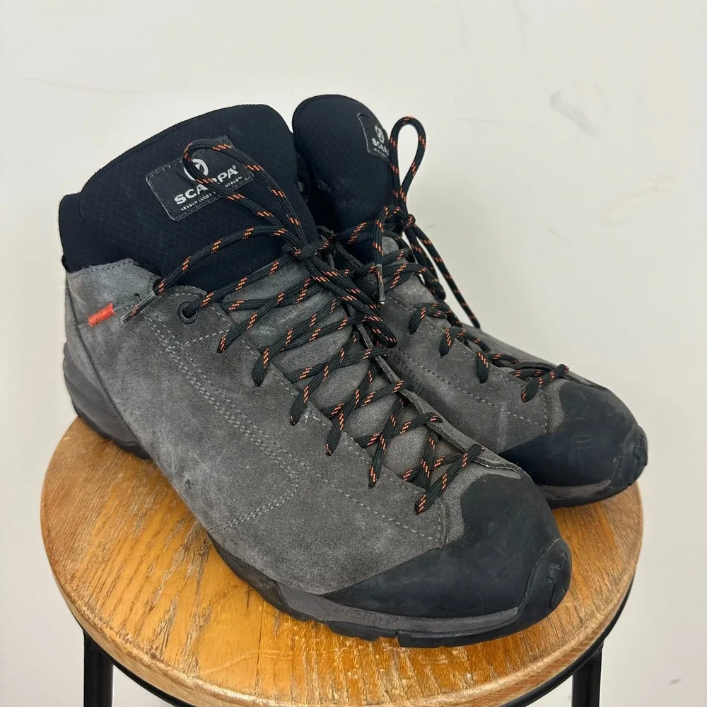 Scarpa Mojito Hike GTX 63310-200 Mens US 11 2/3 Hiking Shoes Shark Gray Leather